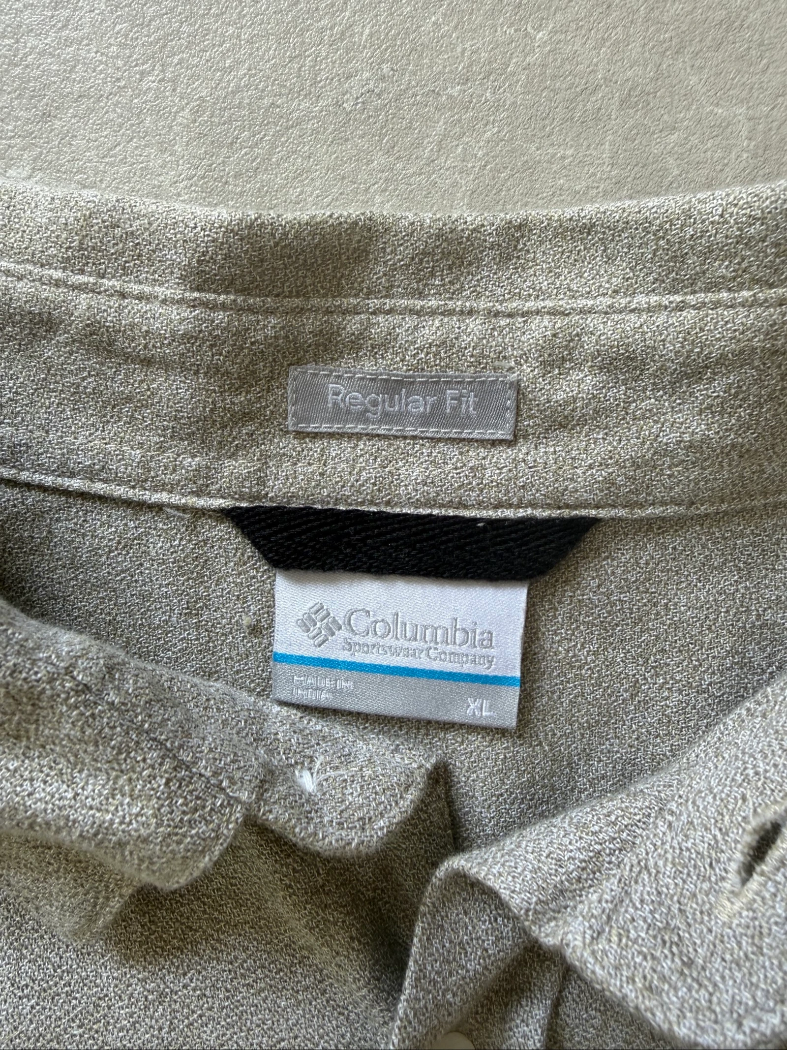 COLUMBIA hemd met korte mouwen grijs gemêleerd – maat XL – photo 3